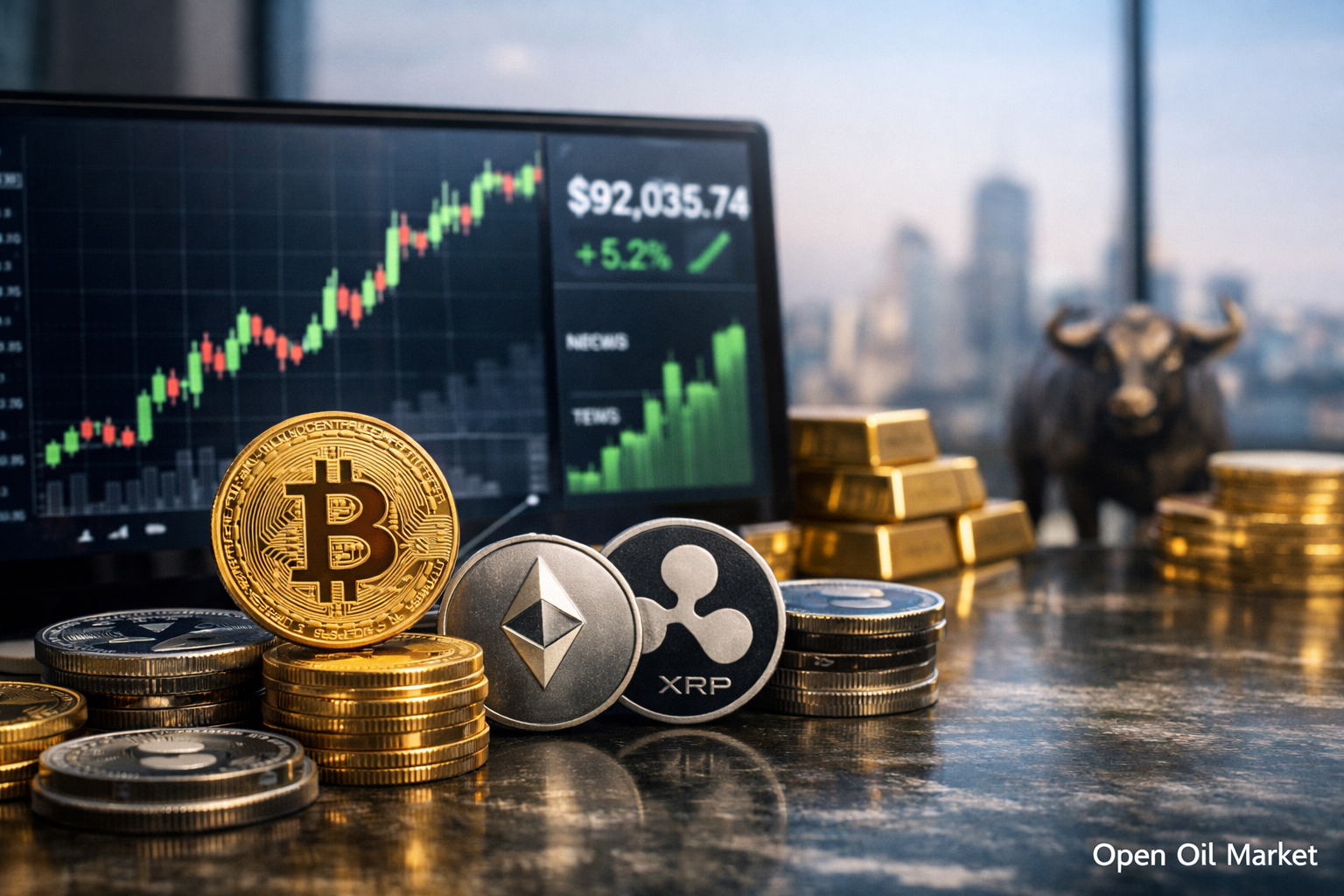 암호 화폐 뉴스 2026년 1월 9일 - 비트코인 $90,000 초과, 알트코인 상승 및 기관 수요