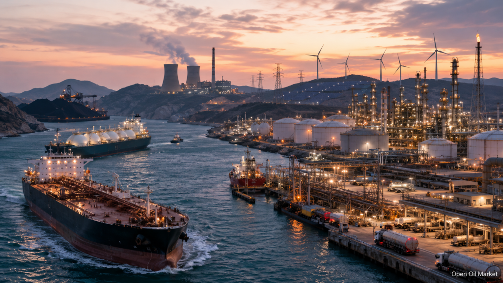 2026년 6월 6일 세계 에너지 시장: 석유 탱커, LNG, 정유공장, 석탄 물류, 전력 및 재생에너지