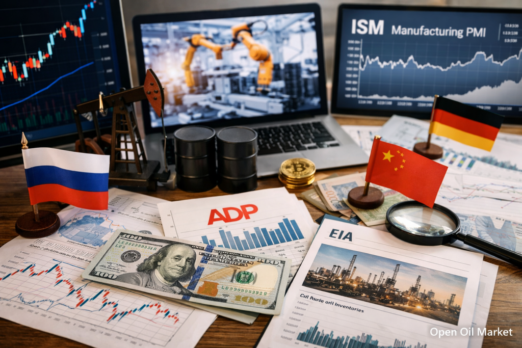 경제적 사건 및 기업 보고서 — 2026년 4월 1일: 세계 PMI, 미국 ADP, 소매 판매 및 석유 재고