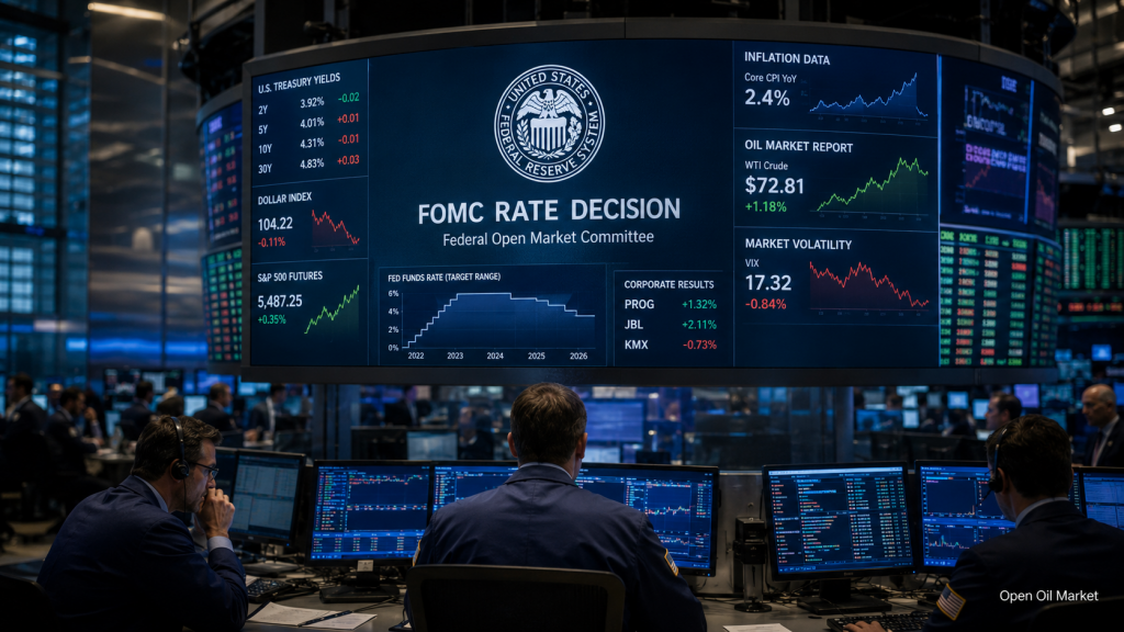 경제적 사건 및 기업 보고서, 2026년 6월 17일: FOMC, 영국과 유로존의 인플레이션, IEA 보고서 및 Progressive, Jabil, CarMax의 보고서