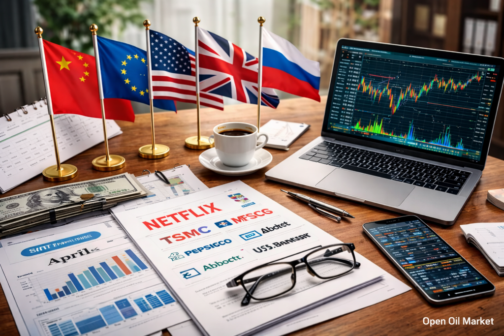 경제 사건 및 기업 보고서 — 2026년 4월 16일: 중국 GDP, 유로존 CPI 및 기업 보고서