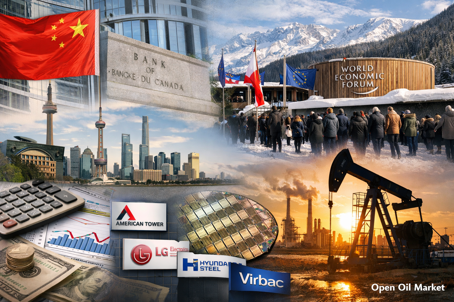 경제적 사건 및 기업 보고서 — 2026년 1월 19일 월요일, 중국 GDP, 다보스, 인플레이션