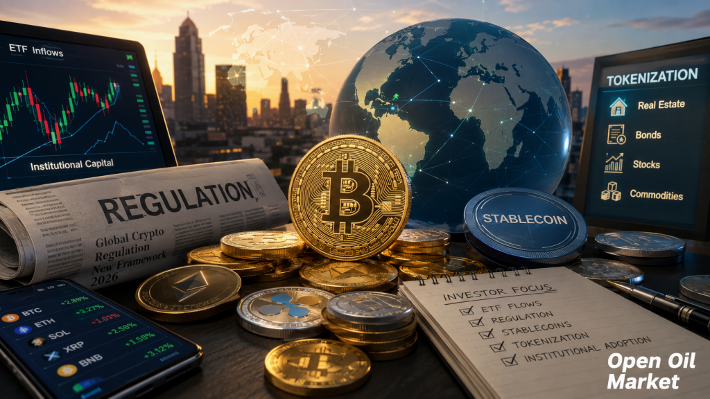 2026년 7월 13일의 세계 암호화폐 시장: 비트코인, 이더리움, ETF, 규제, 스테이블코인 및 토큰화