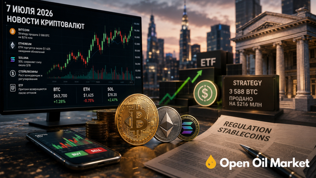 2026년 7월 7일 암호화폐 뉴스: 비트코인, ETF, 전략, 이더리움, 솔라나 및 스테이블코인
