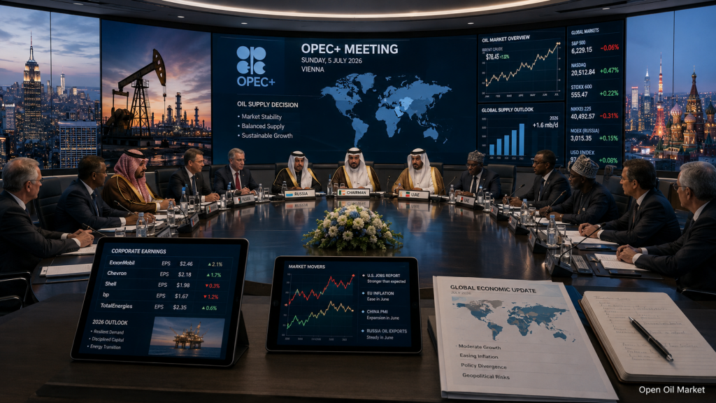 OPEC+ 회의 및 세계 시장 — 경제 이벤트 및 기업 보고서 2026년 7월 5일